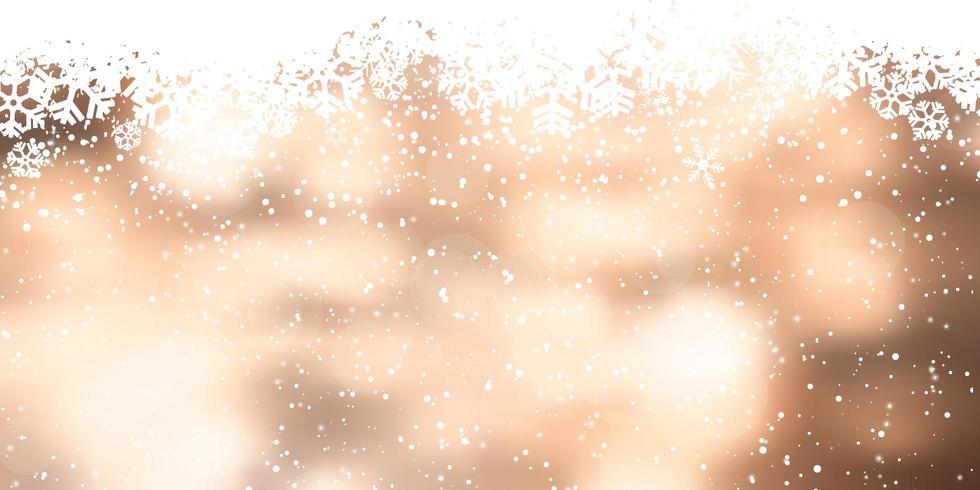 Kerst sneeuwvlok banner ontwerp vector