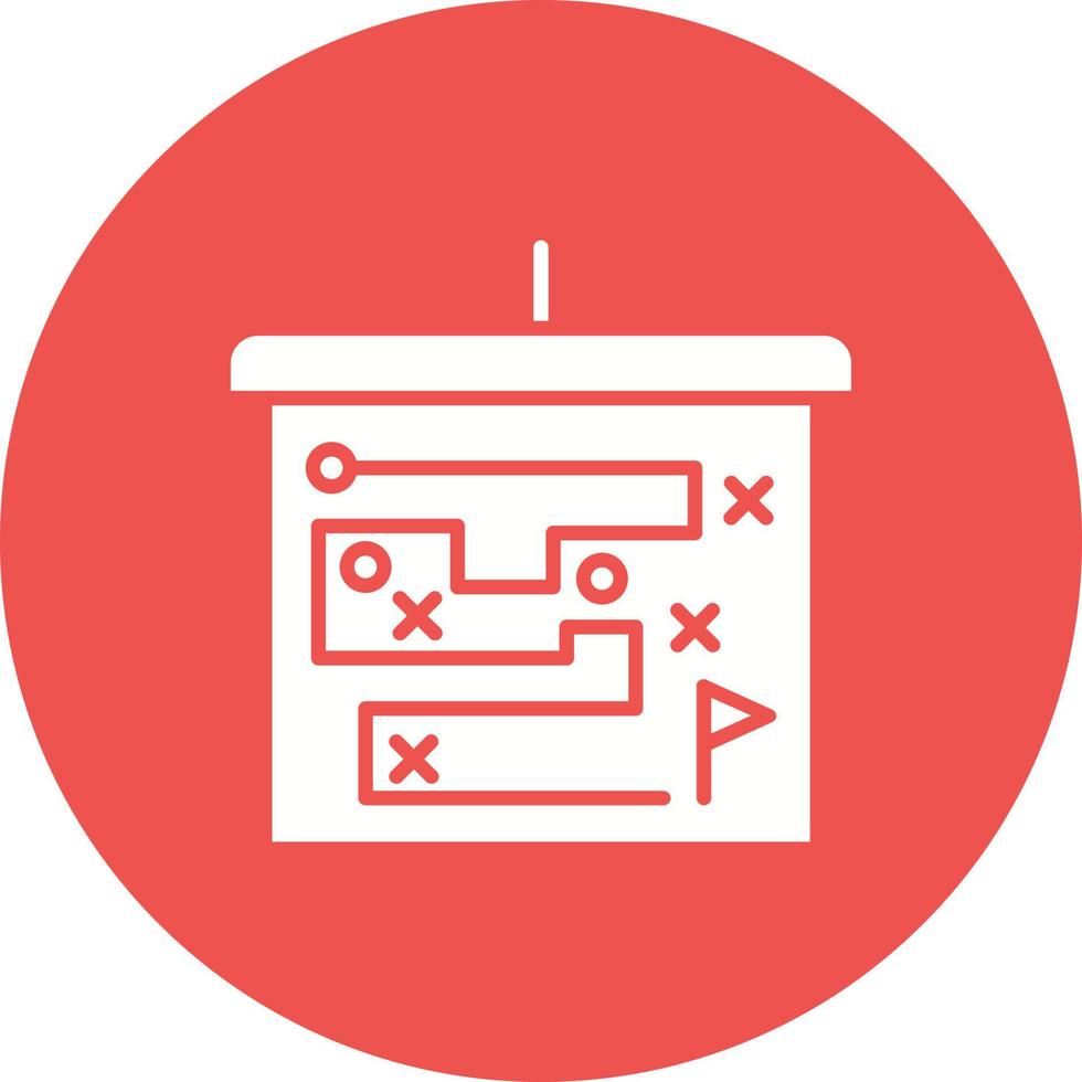 planning glyph cirkel achtergrond icoon vector