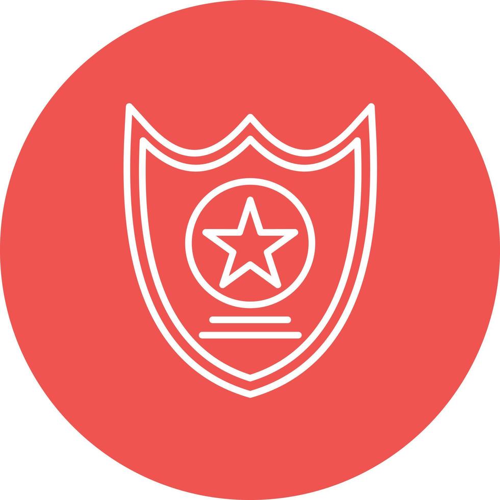 sheriff badge lijn cirkel achtergrond icoon vector