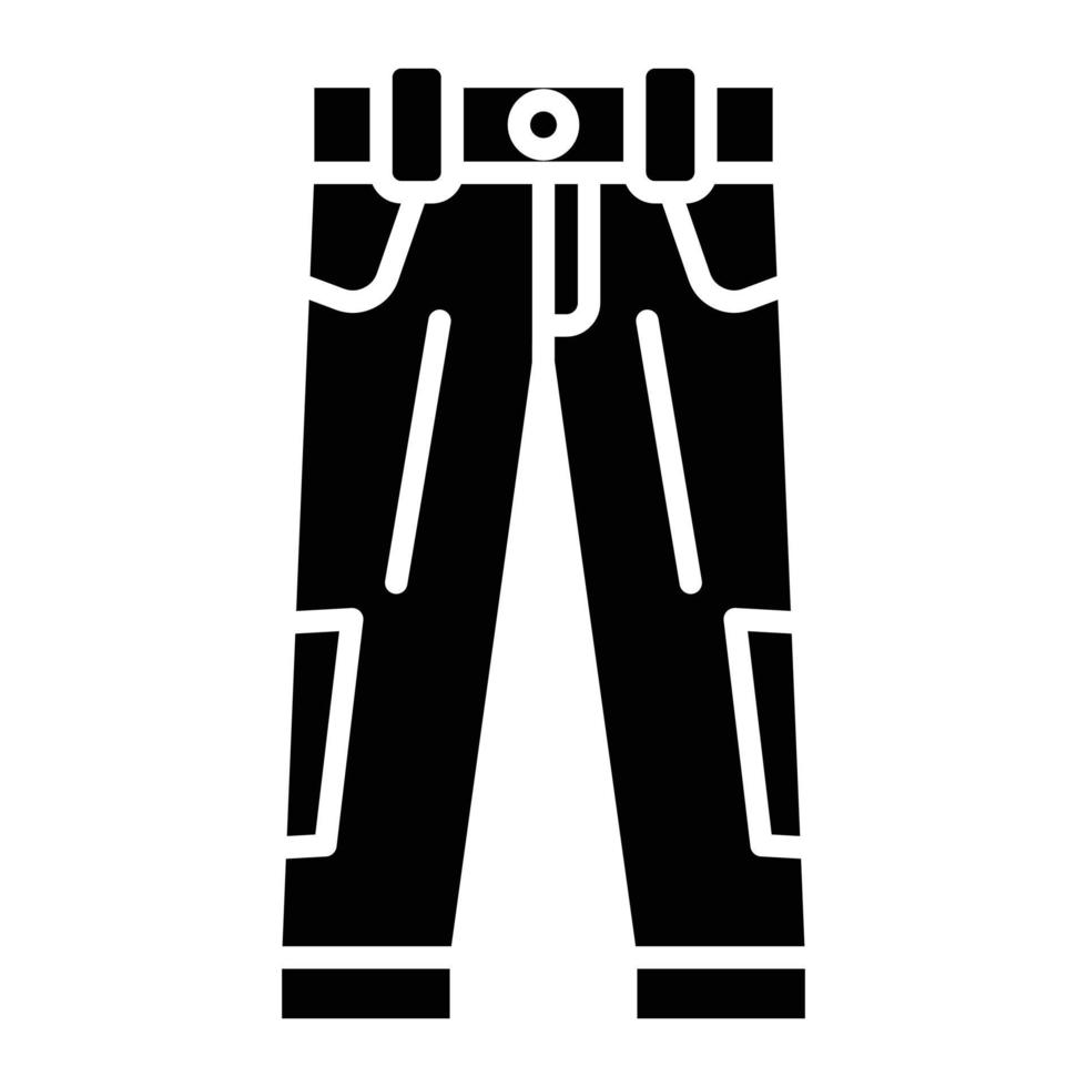 broek glyph icoon vector