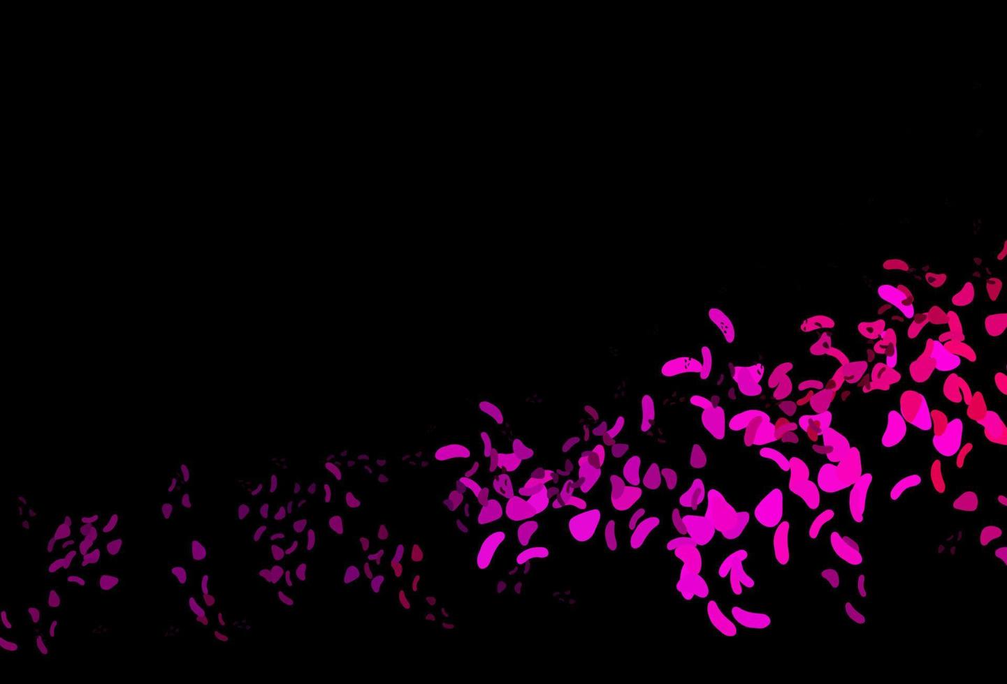 donkerpaarse, roze vectorsjabloon met memphis-vormen. vector