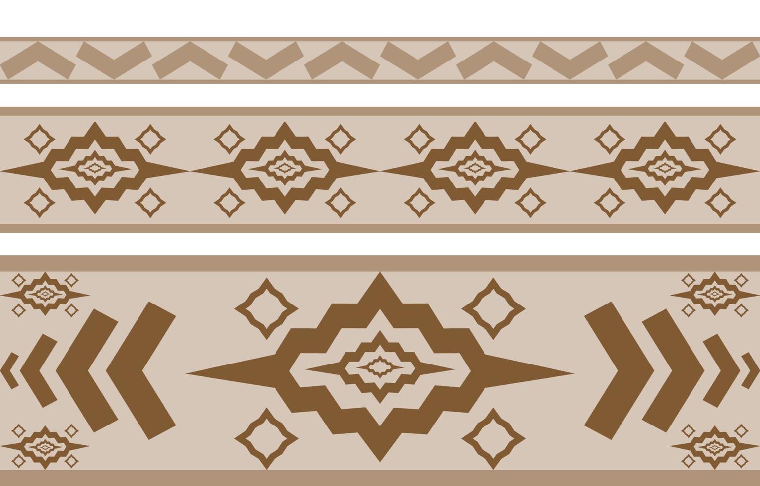 bruin retro abstract Amerikaans etnisch geometrisch patroonontwerp voor achtergrond of behang. bloem stof patroon vector illustratie