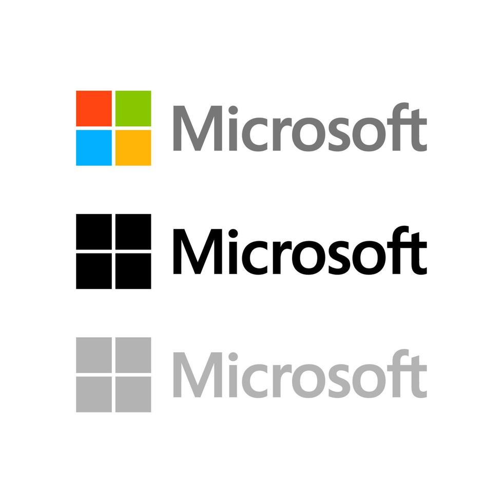 microsoft logo pictogram redactionele vector