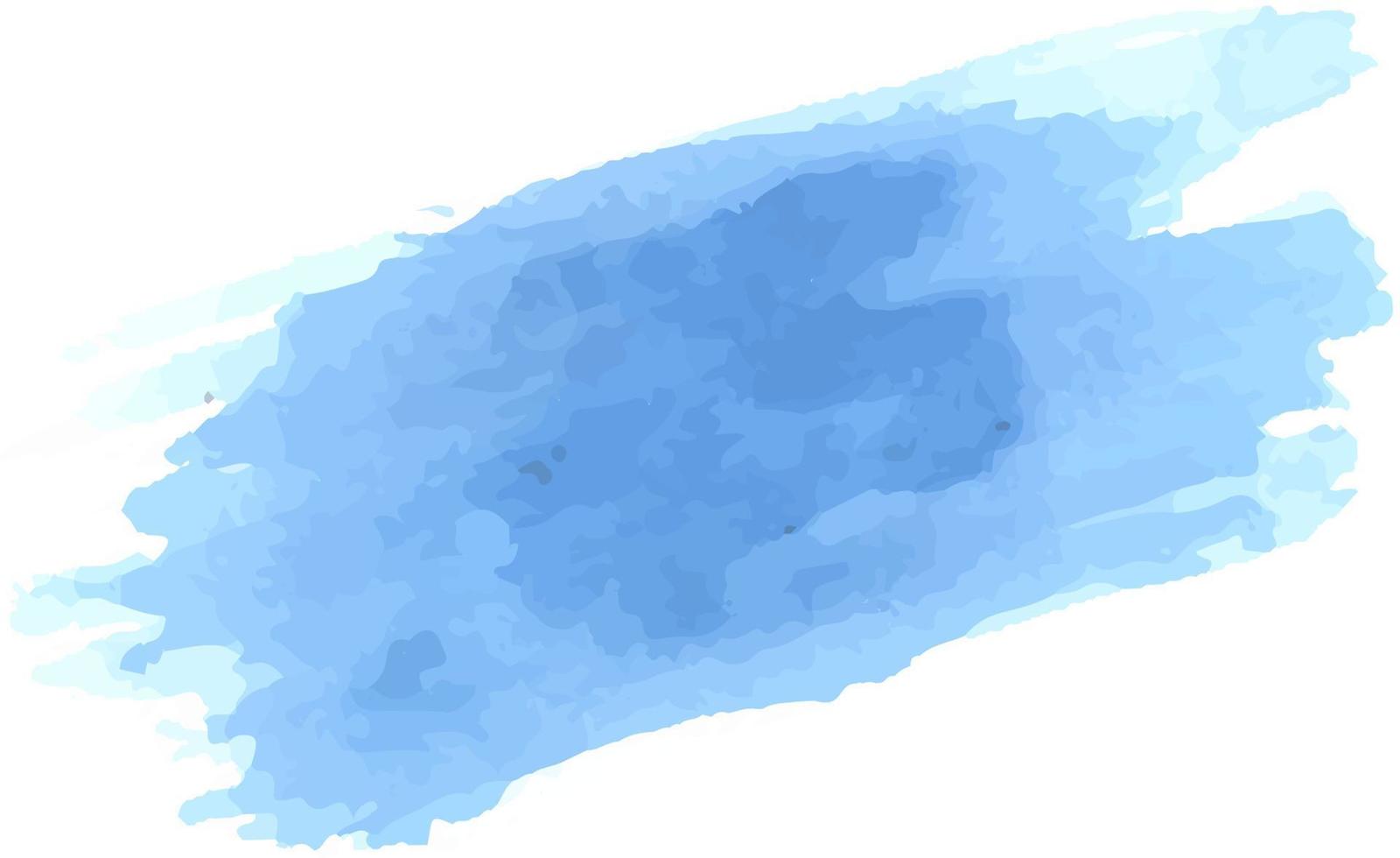 blauwe aquarelpenseel vector