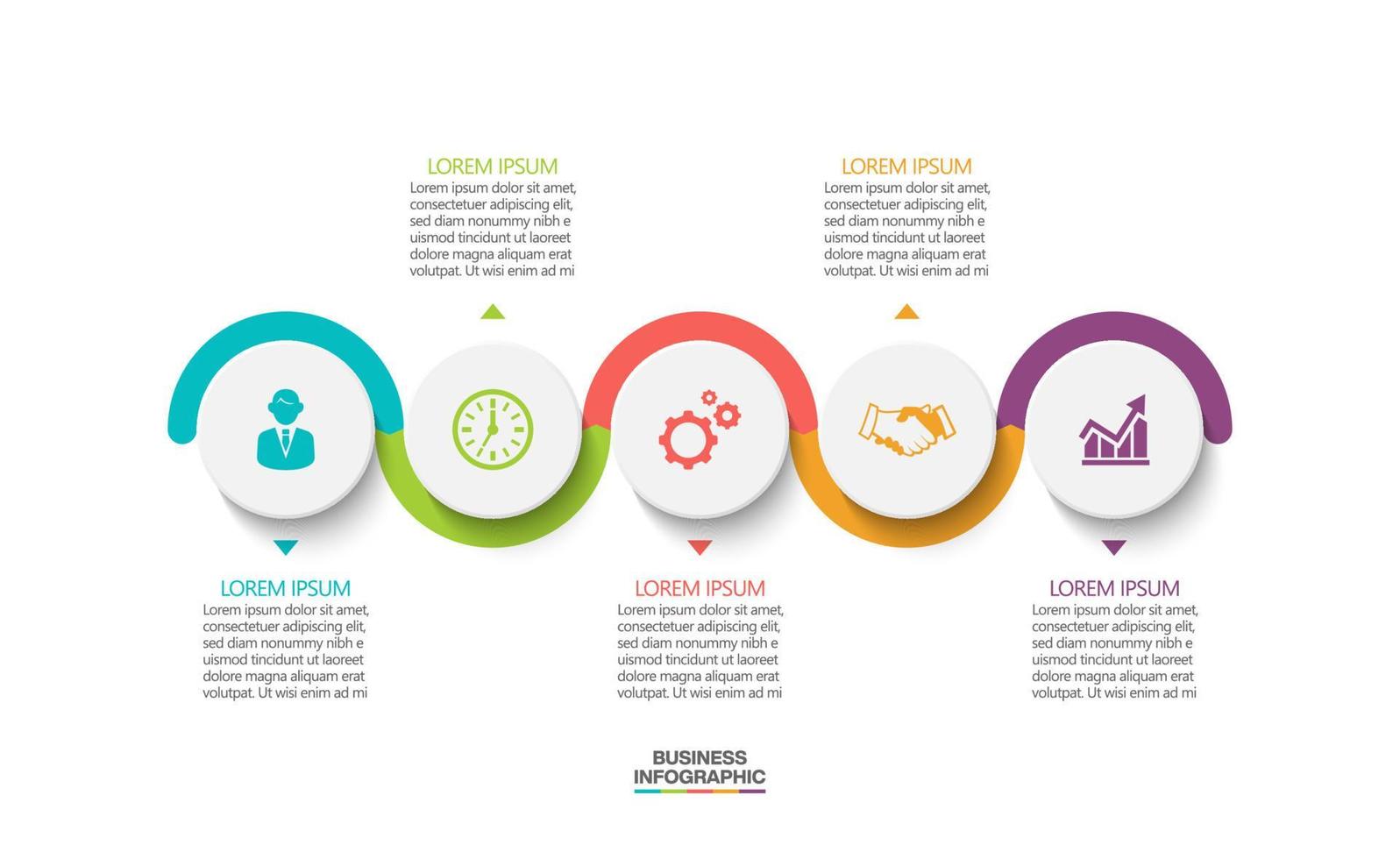 presentatie zakelijke infographic sjabloon vector