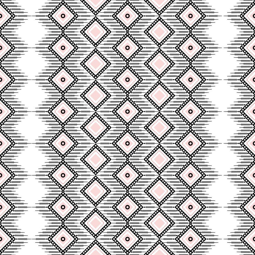 weefpatroon vierkant vaker, vector naadloos patroon. moderne stijlvolle textuur. trendy grafisch ontwerp voor kleding testapparatuur, interieur, behang zwart en roze.