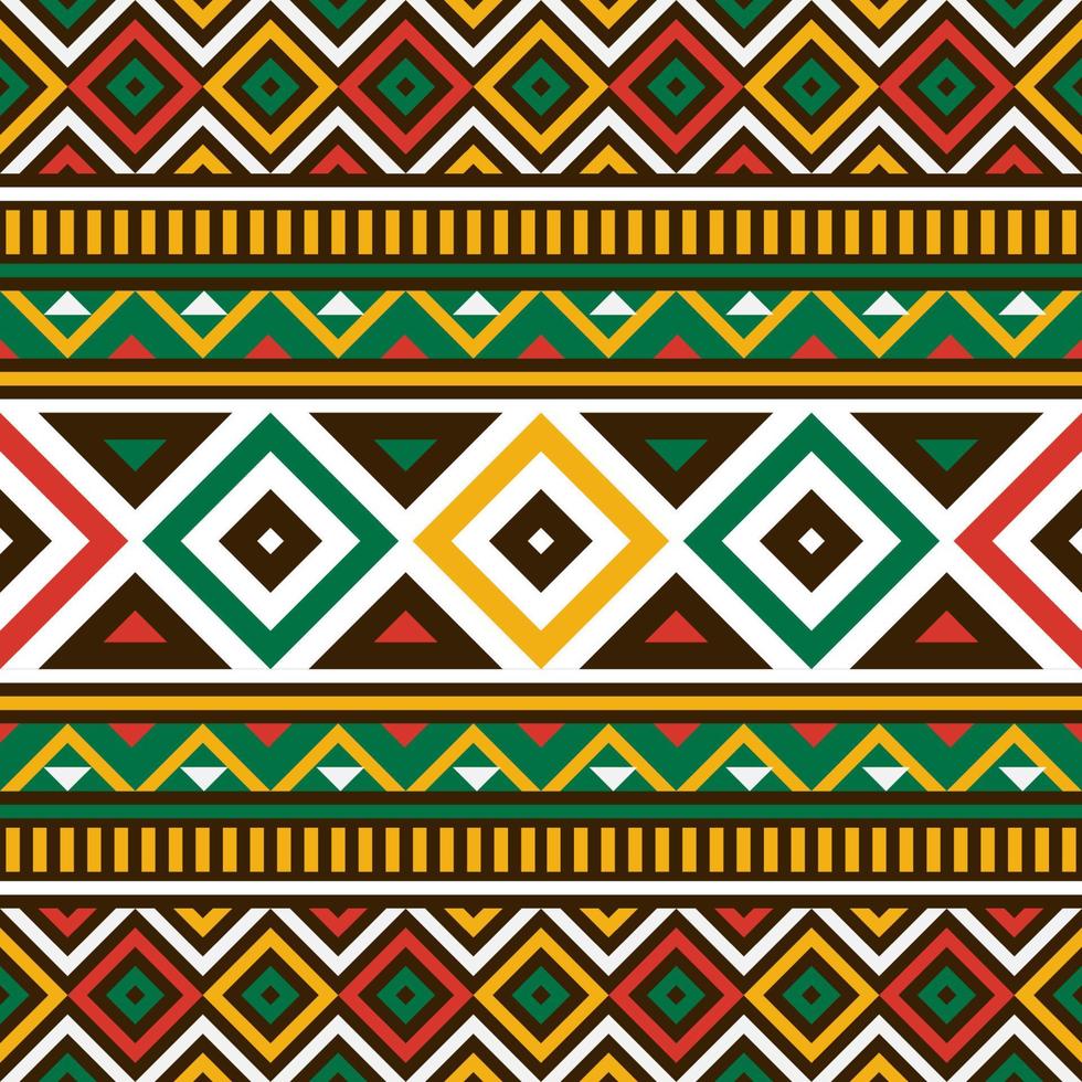 Afrikaans kleuren naadloos patroon vector