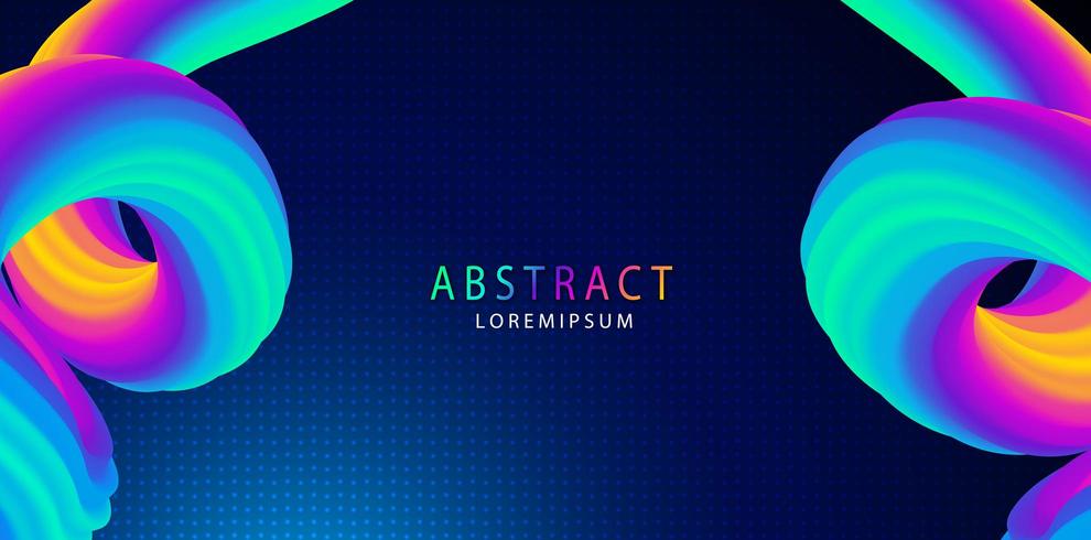 abstracte vloeibare 3D-vorm achtergrond met ruimte voor tekst vector