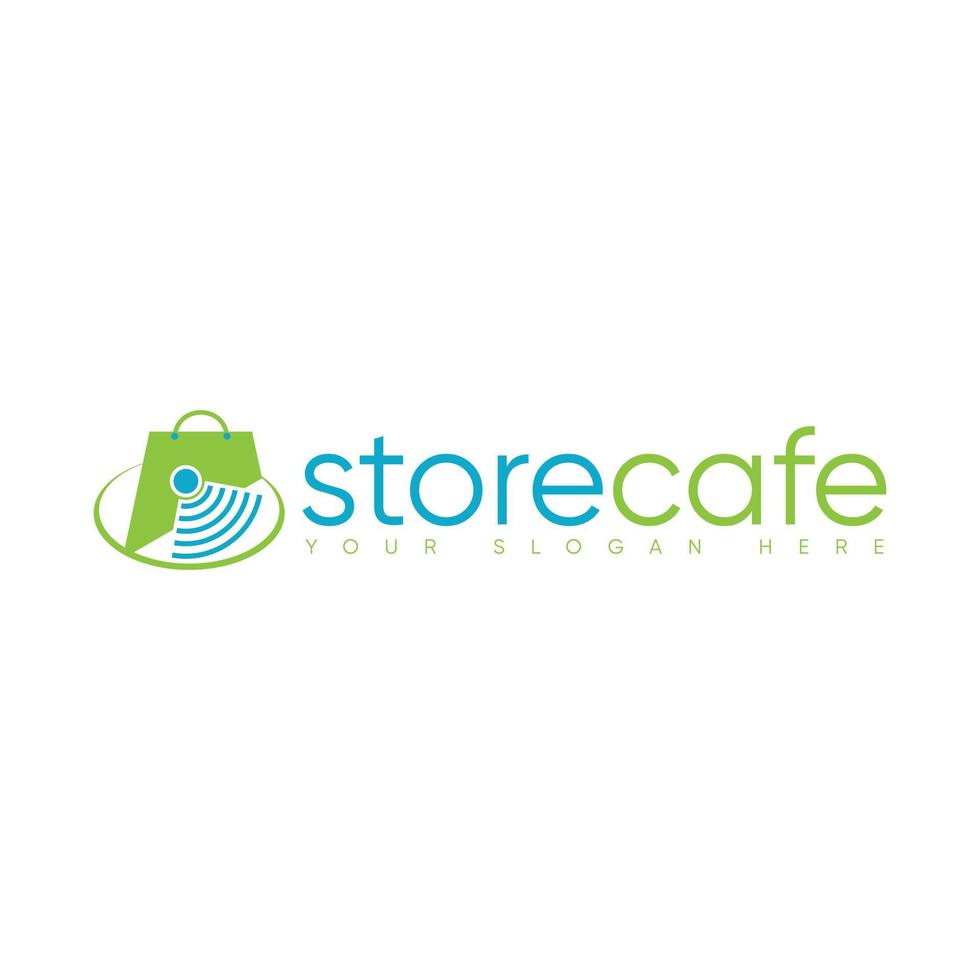 storecafe logo ontwerp gratis vector