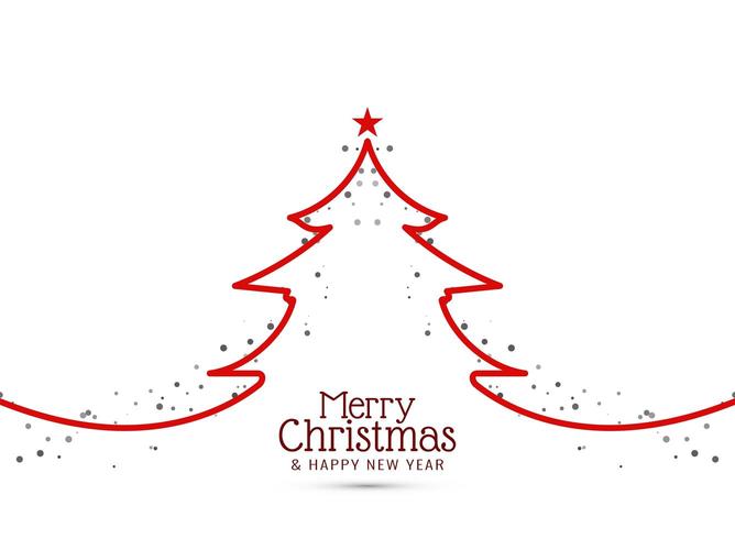 Merry Christmas decoratieve achtergrond vector