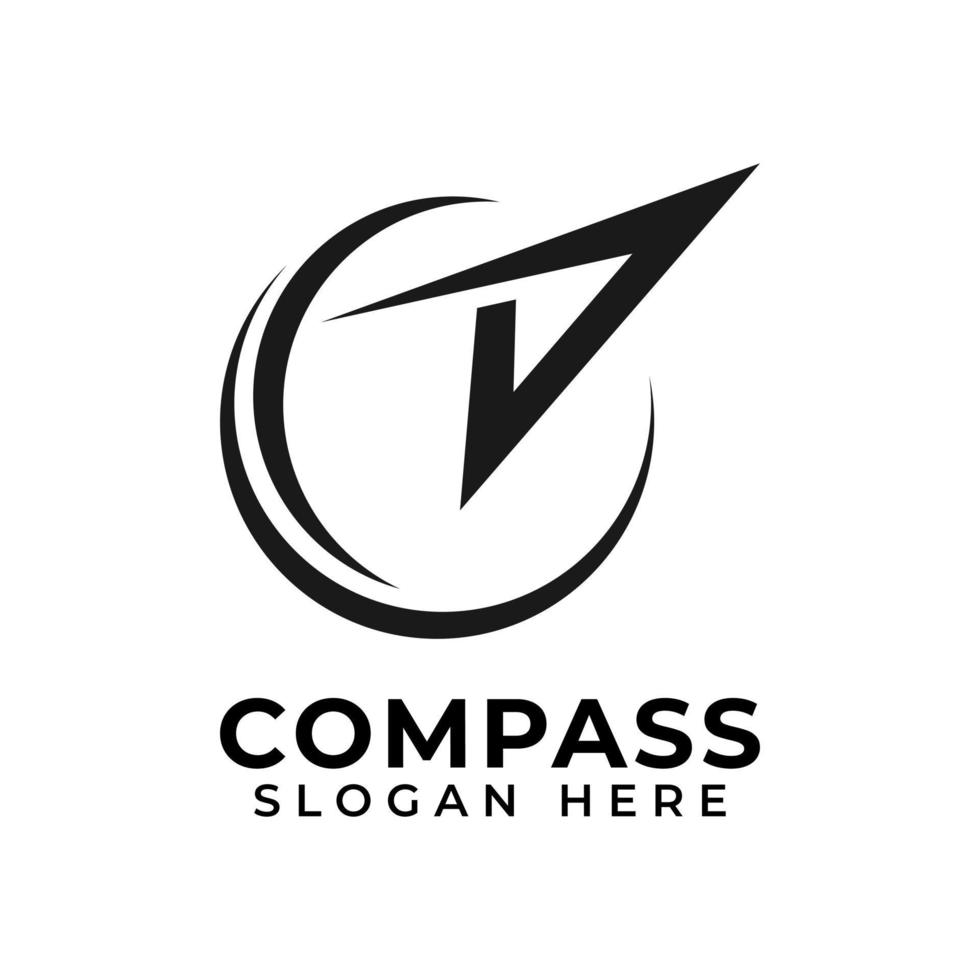 kompas reizen logo ontwerp vector