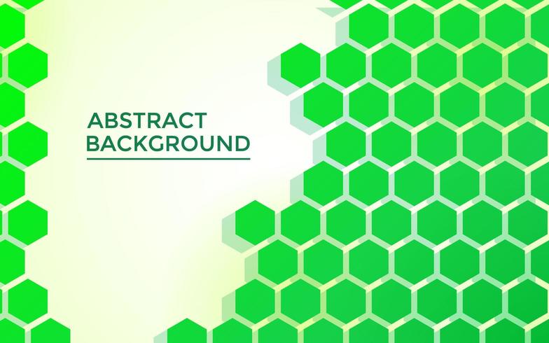groene zeshoek abstracte achtergrond, met futuristische stijl vector