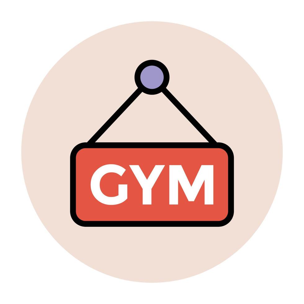 gymbord concepten vector