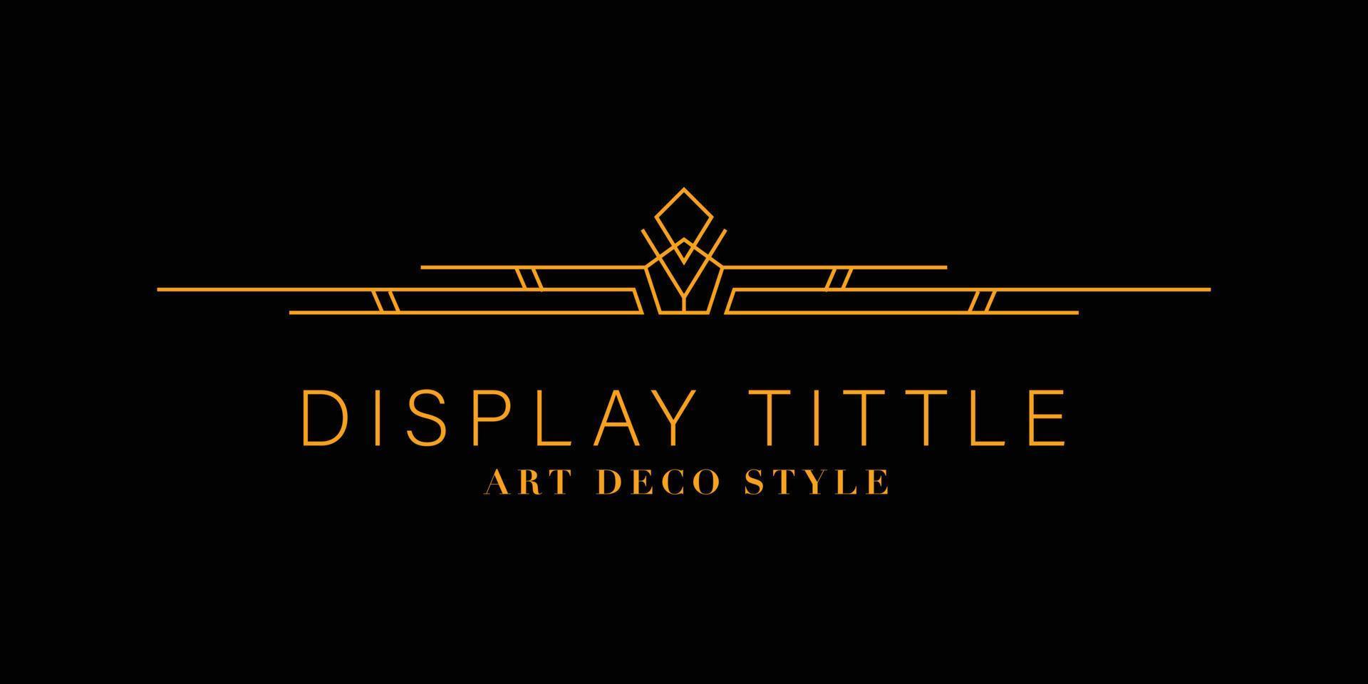 art deco vintage voor copyspace. stijlvol illustratieornament voor tekstontwerp. retro partij geometrische achtergrond. vectorillustratie voor glamour-stijl. vector