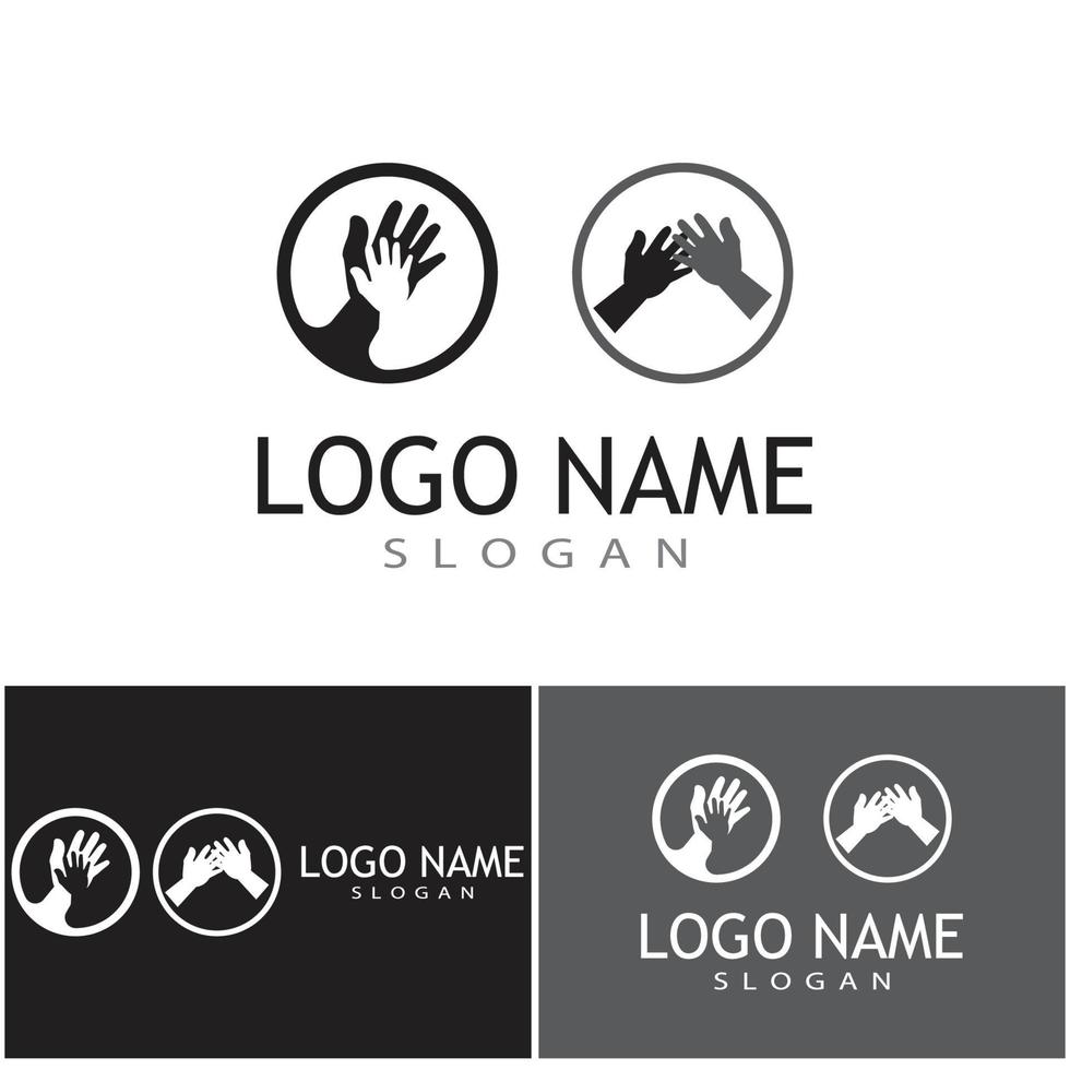handverzorging logo sjabloon vector pictogram bedrijf