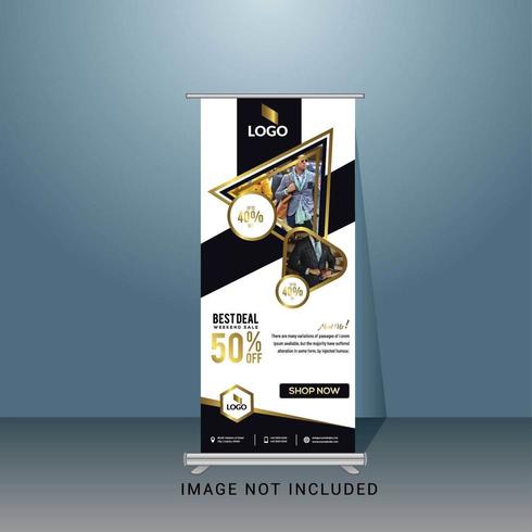 Roll-up promobanner vector