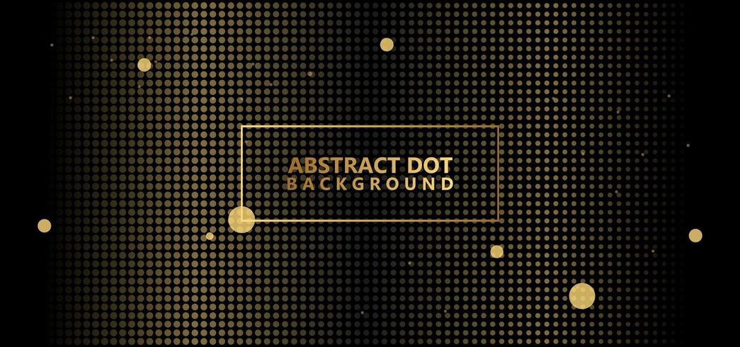 Gouden abstracte polka dots patroon vector