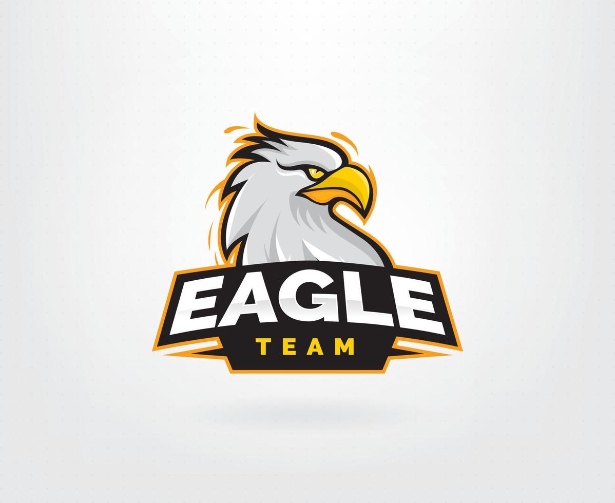 Eagle esports-logo ontwerp vector