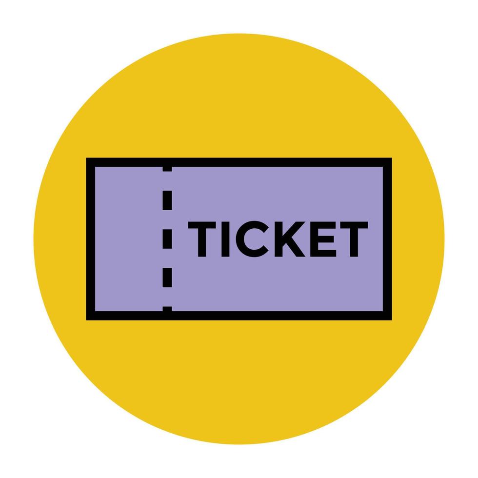 trendy ticketconcepten vector