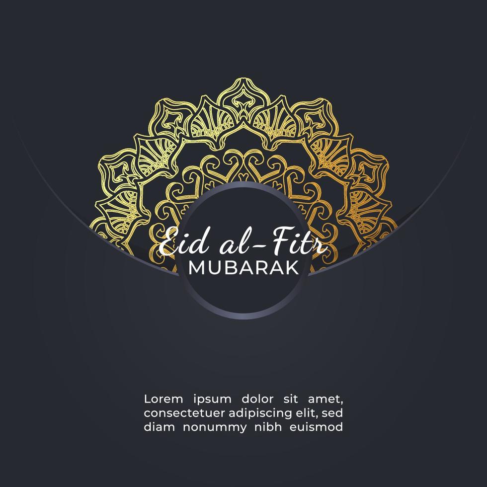 eid mubarak feestelijke illustratie. vector