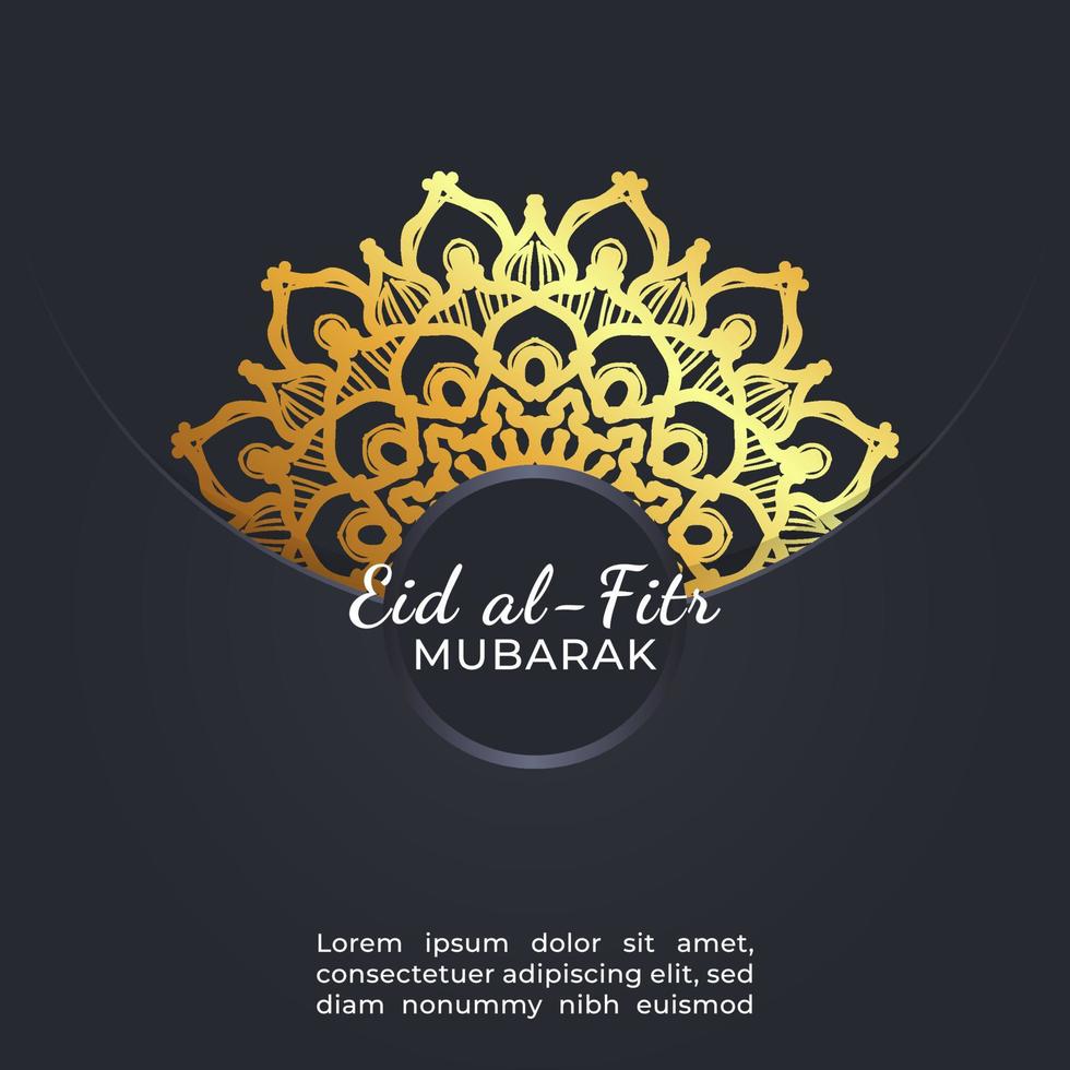 eid mubarak feestelijke illustratie. vector