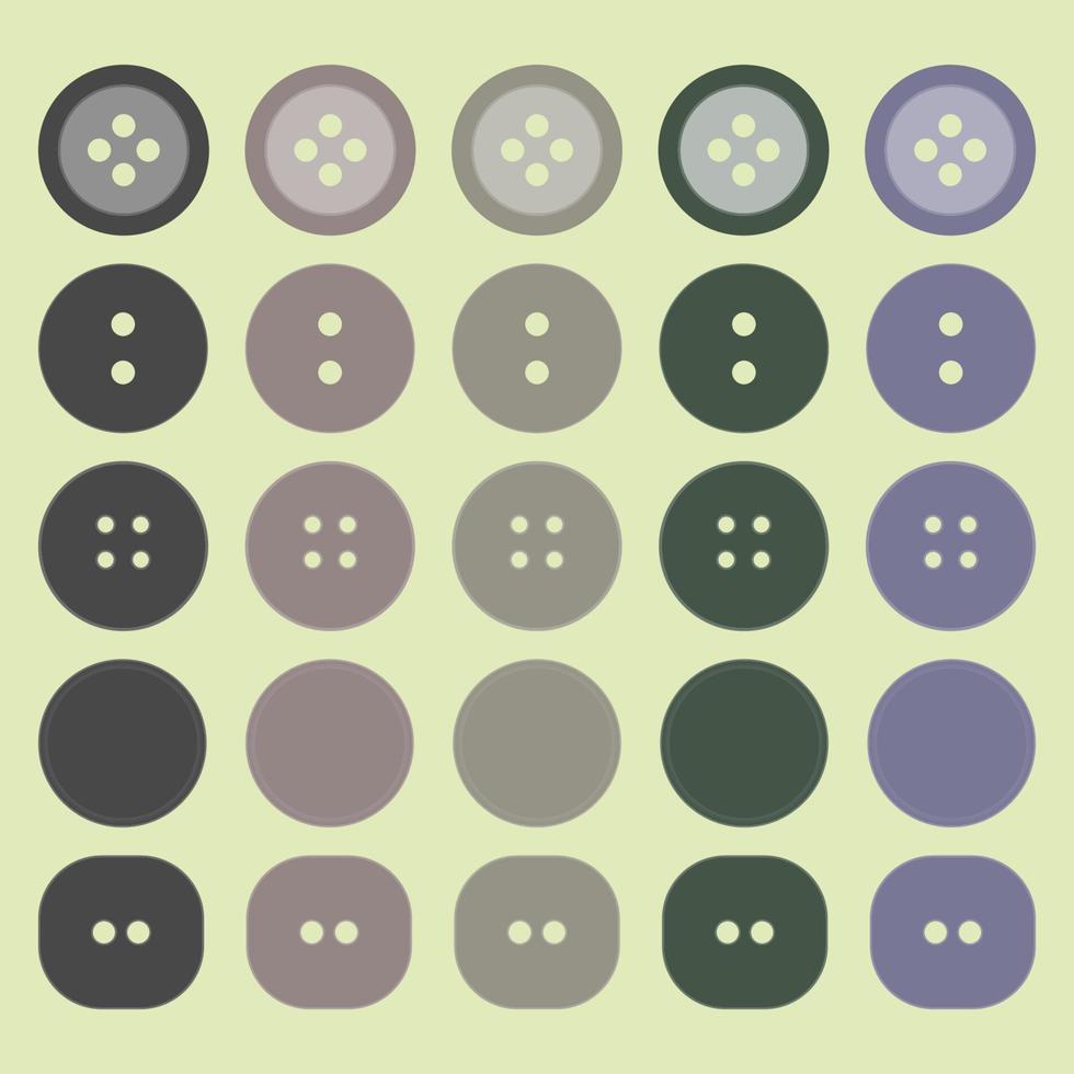 vectorillustraties op het thema sluiting, button vector