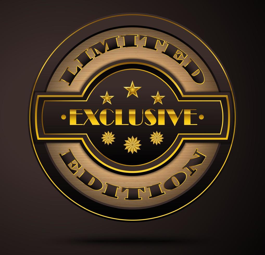 vectorillustratie van exclusieve limited edition vector