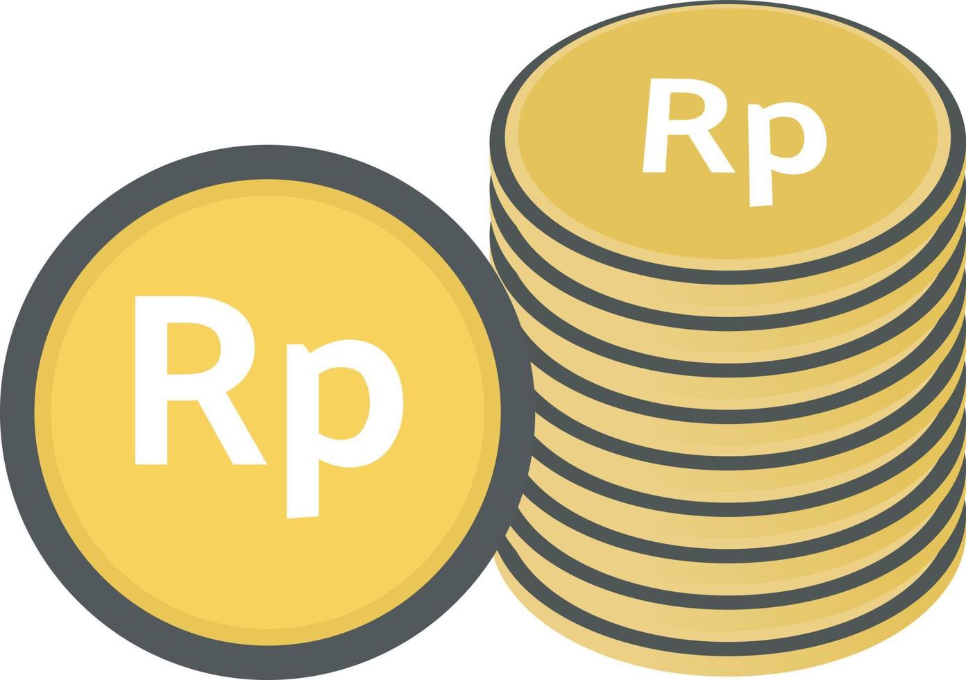 vector munt Indonesische rupiah