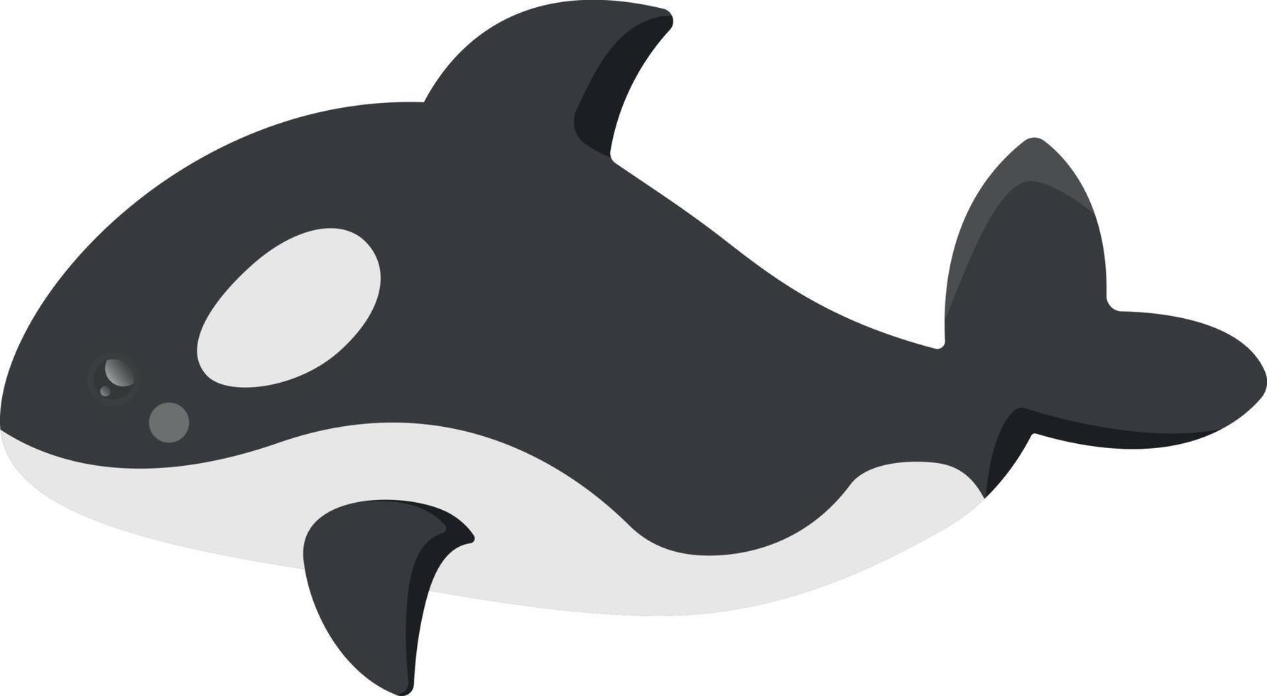 schattige karakter orka illustratie voor kindertijdschriften en boeken vector