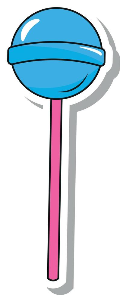 lolly in pop-art stijl sticker vector