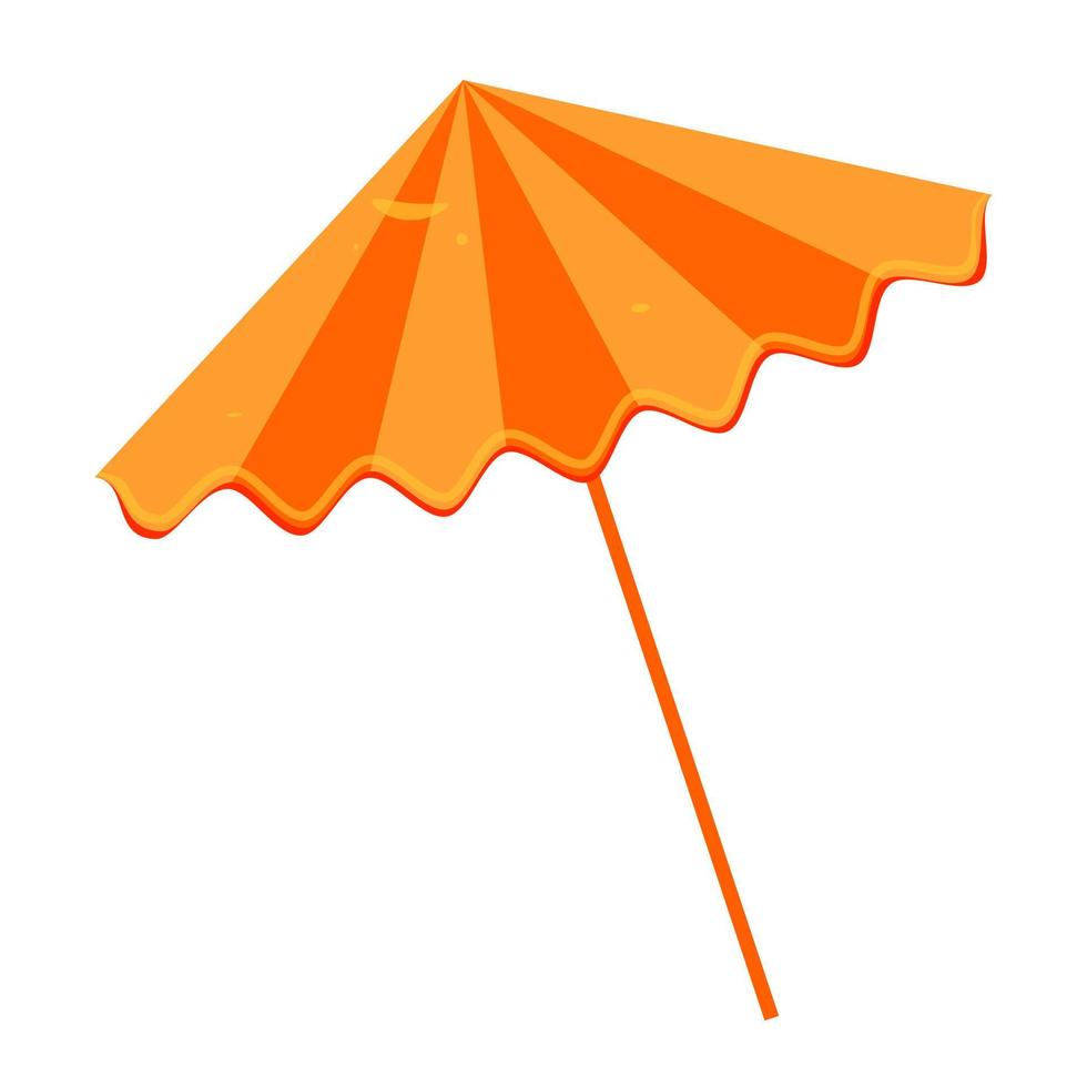parasol oranje. vectorillustratie. vector