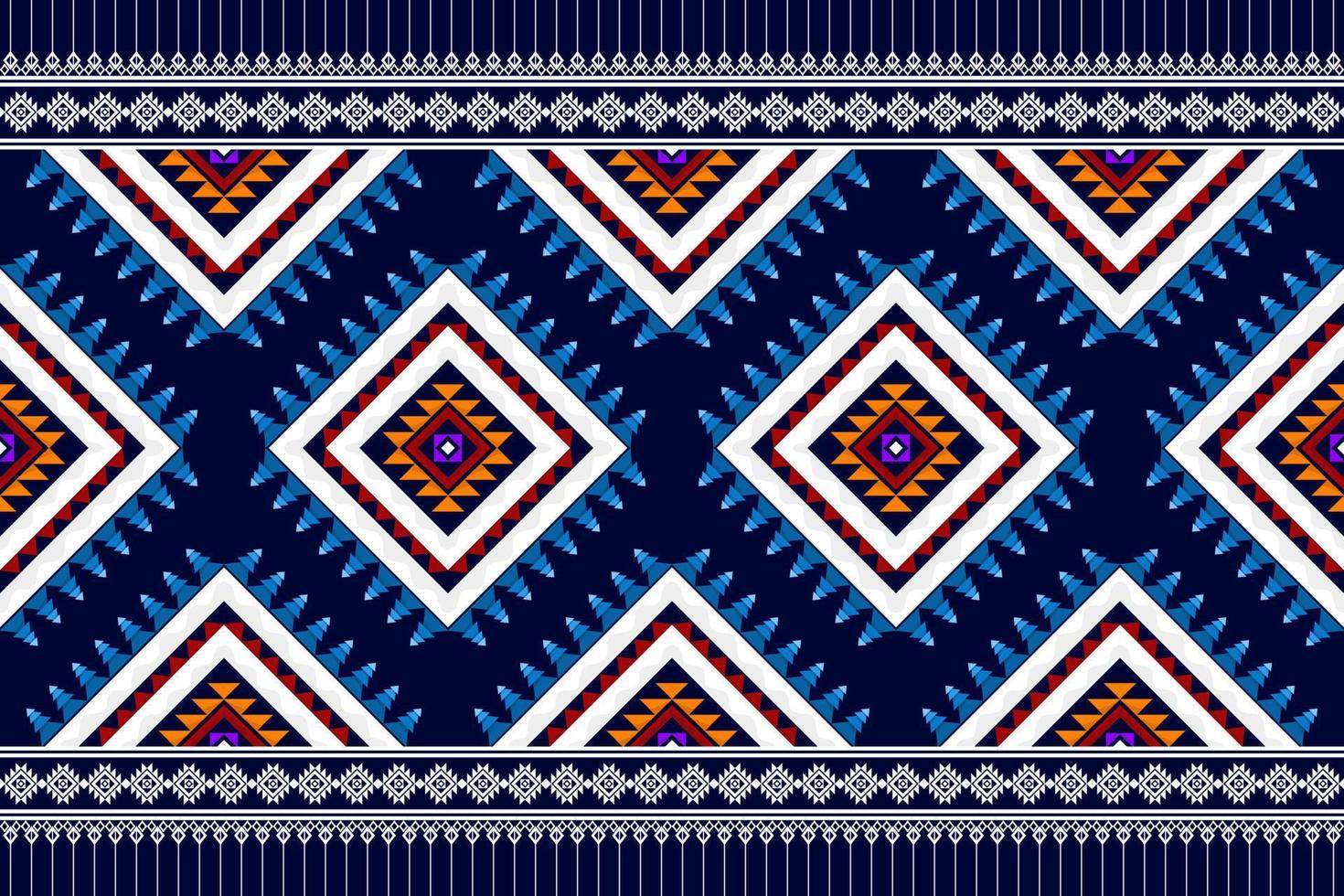 abstract geometrisch naadloos patroonontwerp. Azteekse stof tapijt mandala ornament chevron textiel decoratie behang traditioneel borduurwerk vector illustraties achtergrond