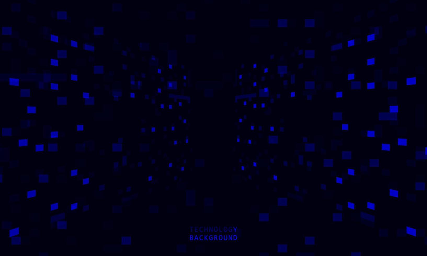 abstracte technologie concept deeltje verbinding achtergrond met blauwe lichten. vector