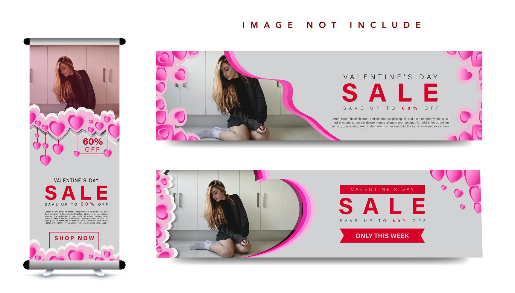 Valentijnsdag banner collectie vector