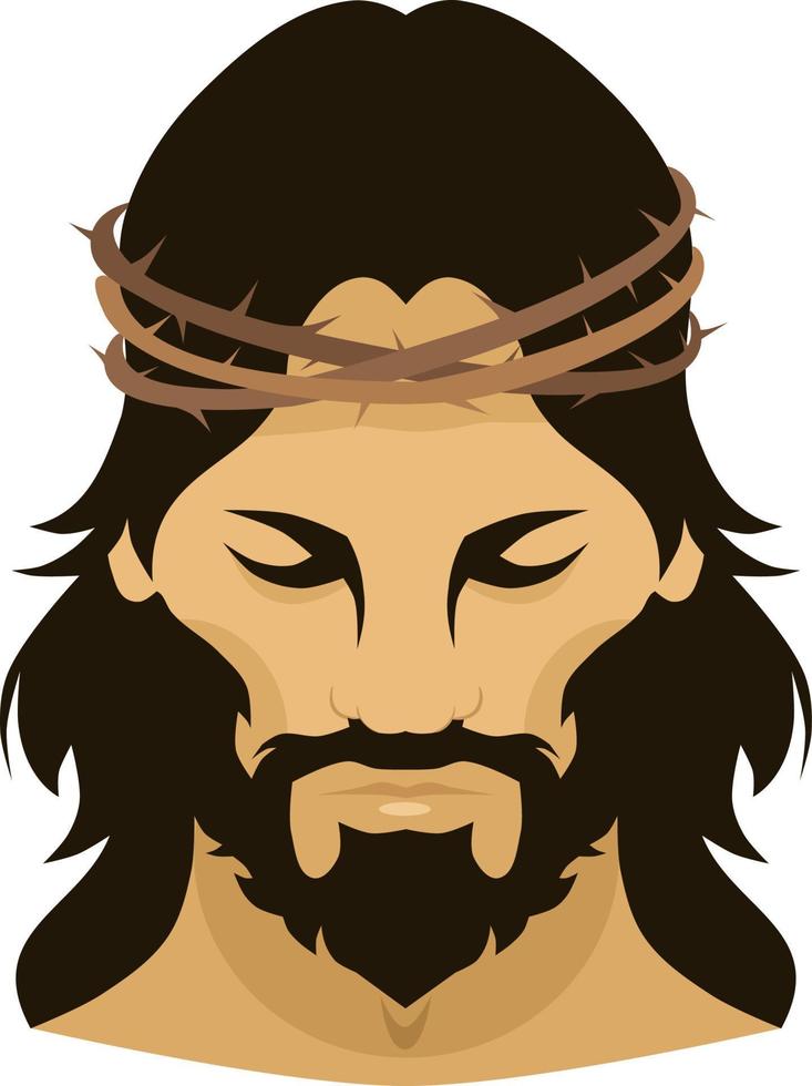 Christus met doornenkroon vector