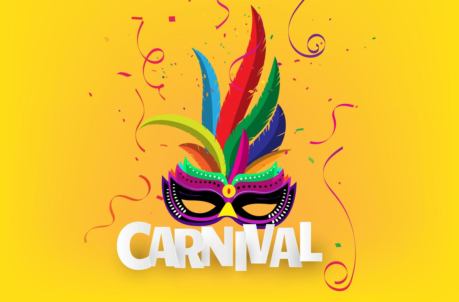 Braziliaanse carnaval achtergrond vector