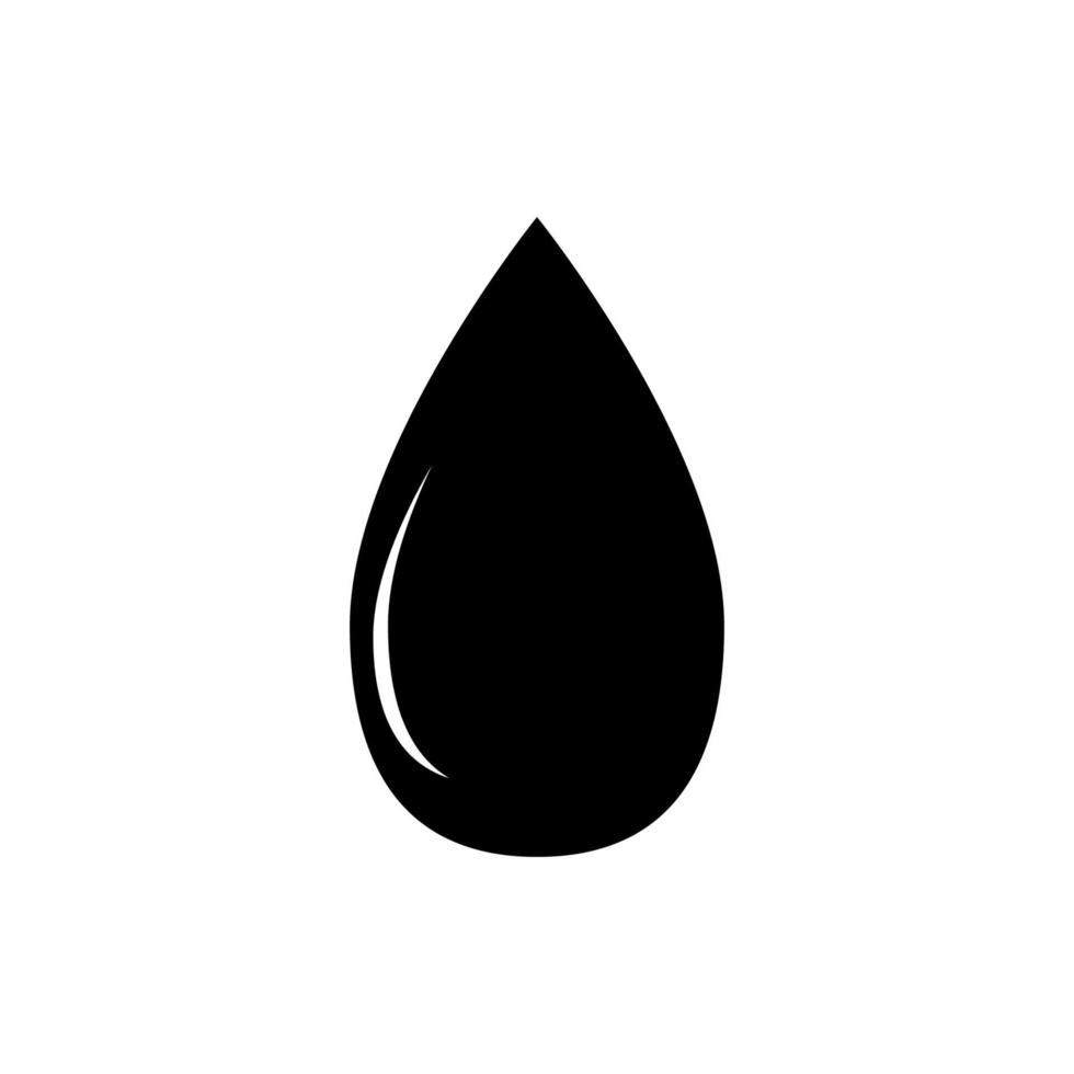 water pictogram vector. symbolen van water, olie, benzine, brandstof, vloeistof, bakolie, enzovoort vector