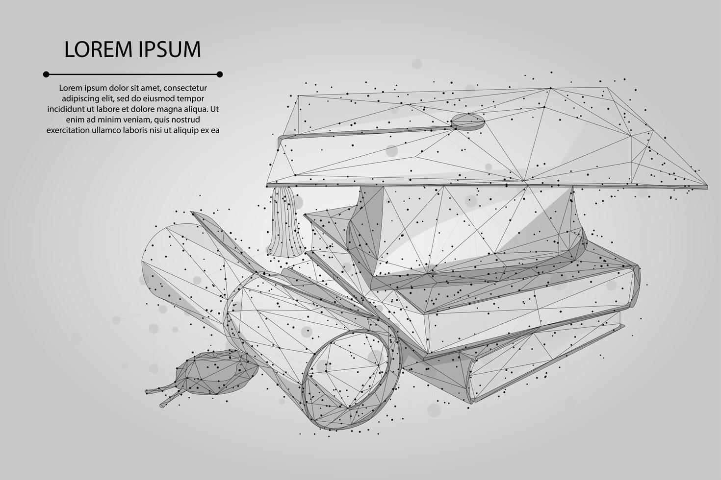 Abstracte puree lijn van afstuderen cap vector