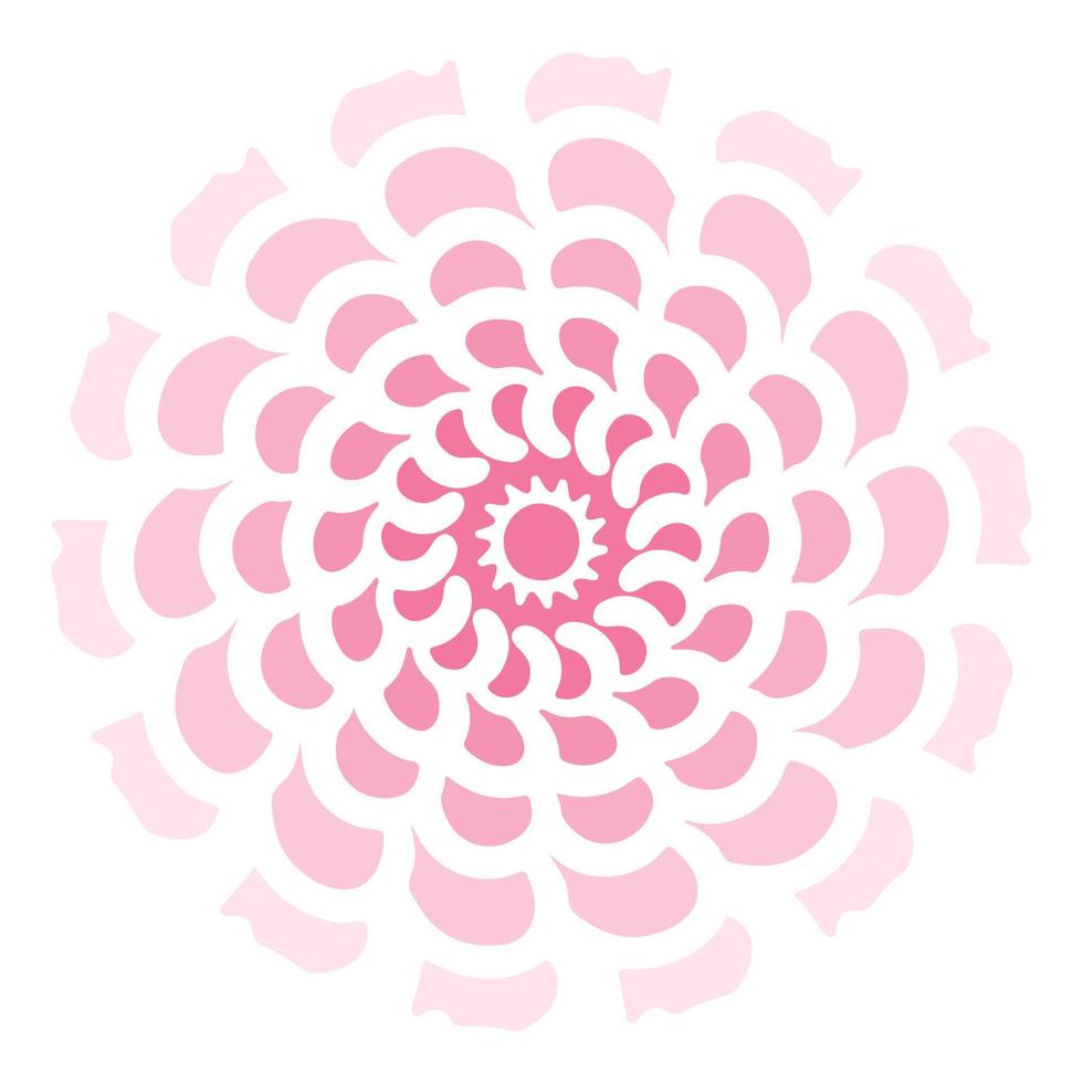 roze pastelbloem. vector