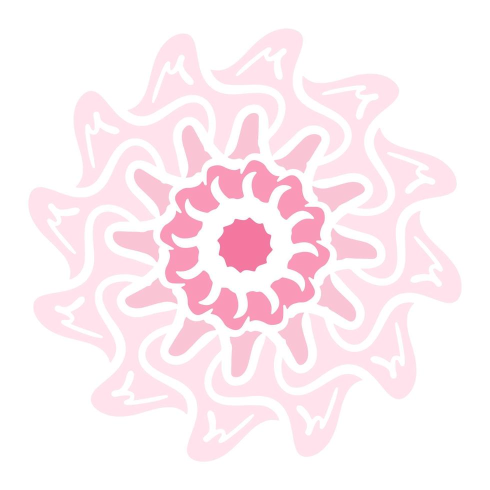 roze pastelbloem. vector