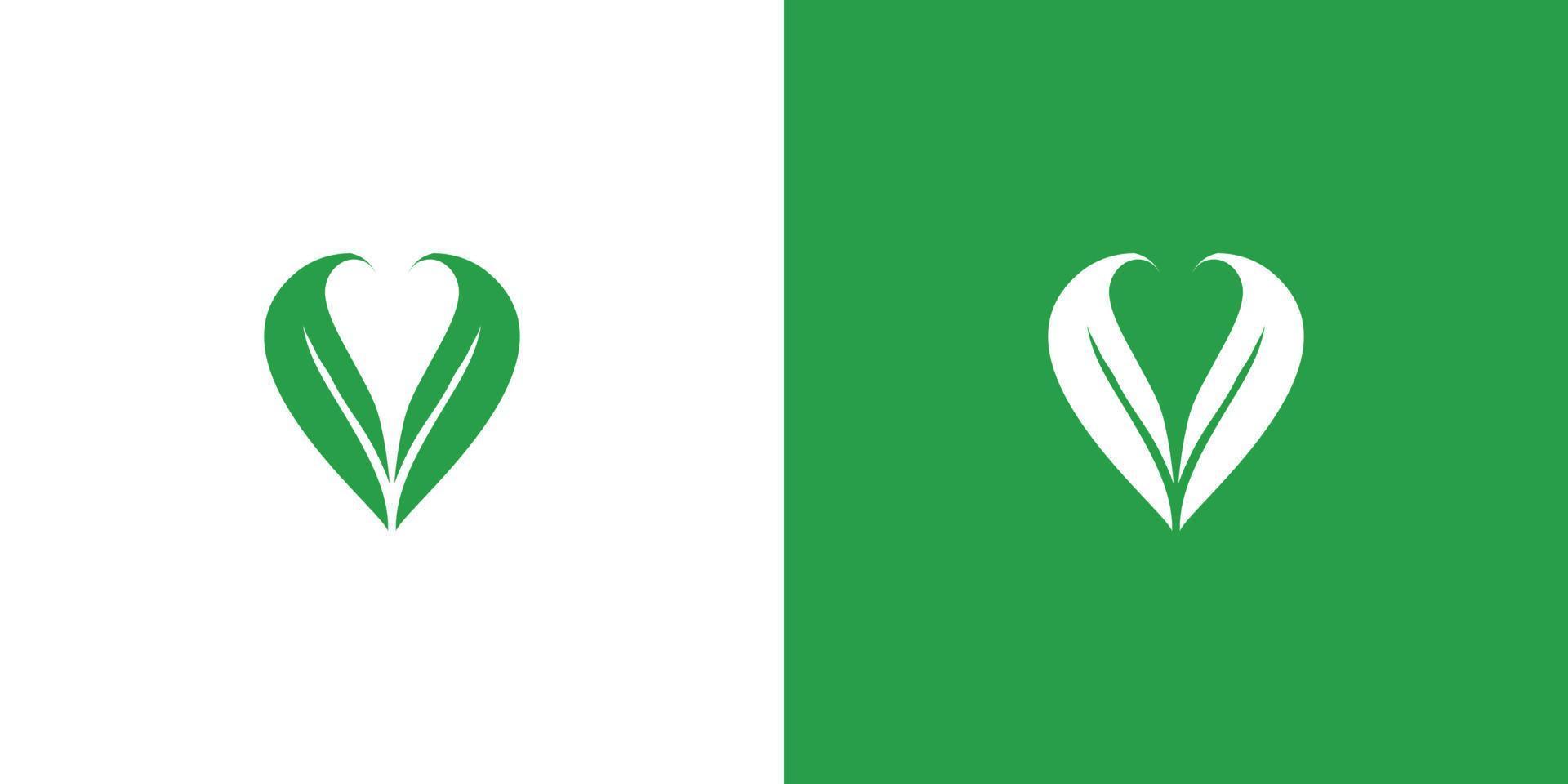 de eerste letter v logo-ontwerp gecombineerd met unieke en elegante bladornamenten vector