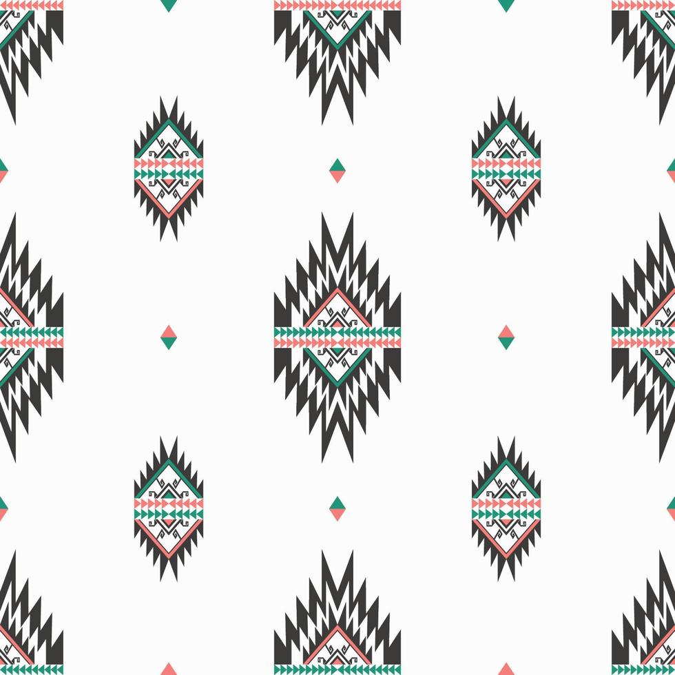 inheemse Azteekse met kleine driehoek vorm naadloze patroon achtergrond. etnische tribal moderne vintage kleur ontwerp. gebruik voor stof, textiel, interieurdecoratie-elementen, stoffering, verpakking. vector