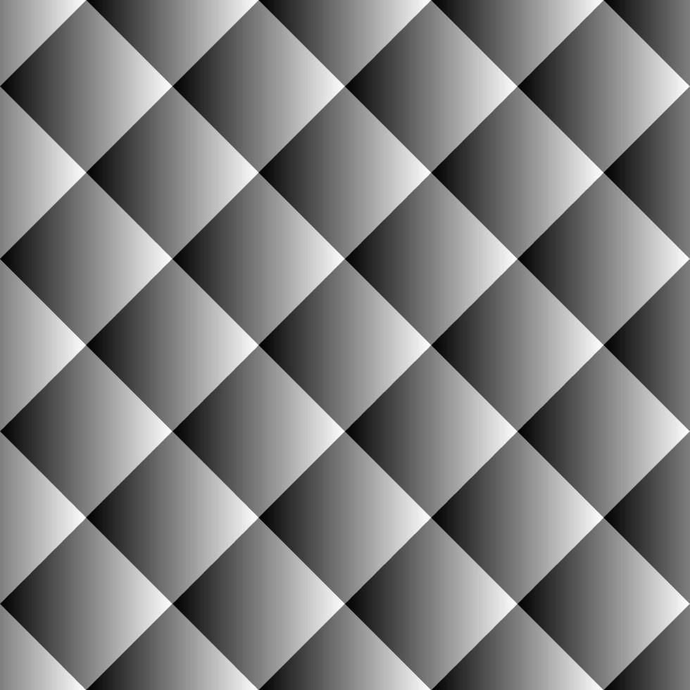 naadloze zwarte en witte vierkanten patroon achtergrond vector