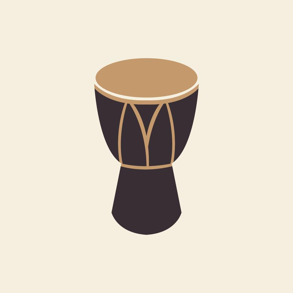 afrika traditioneel muziekinstrument logo vector pictogram symbool illustratie ontwerp