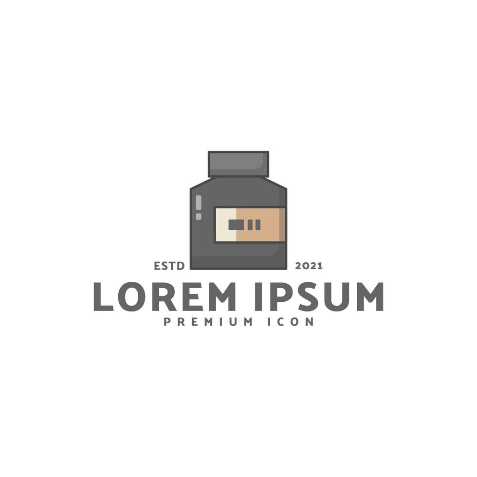 inktfles premium teken symbool pictogram ontwerp vector