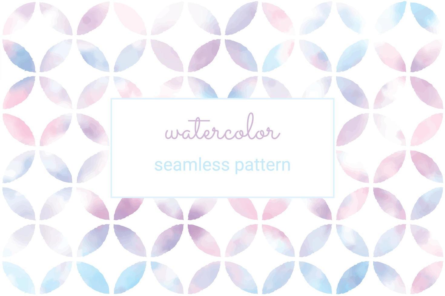 aquarel roze blauw paars nat wassen geometrische naadloze patroon achtergrond vector