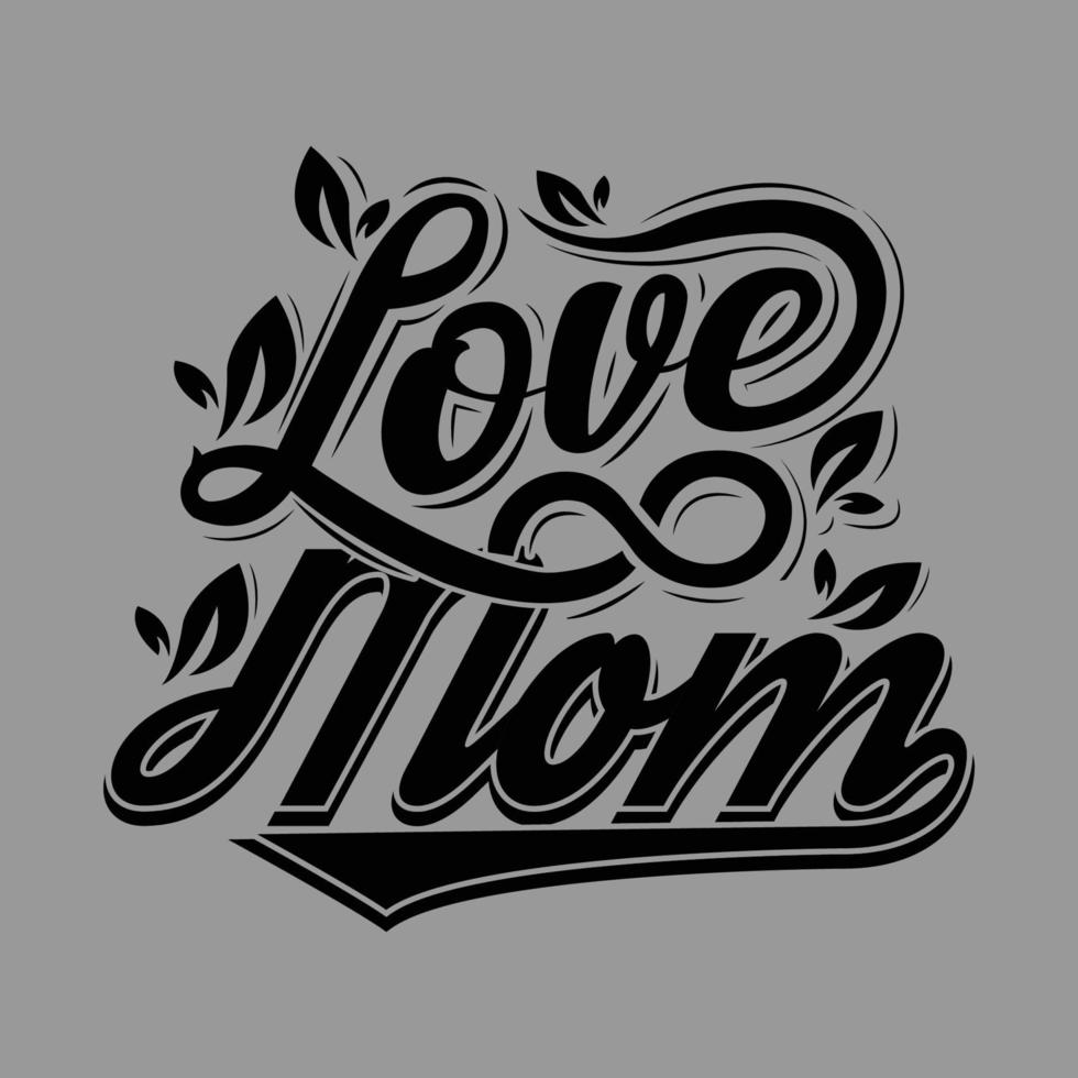 hou van moeder typografie ontwerp vector