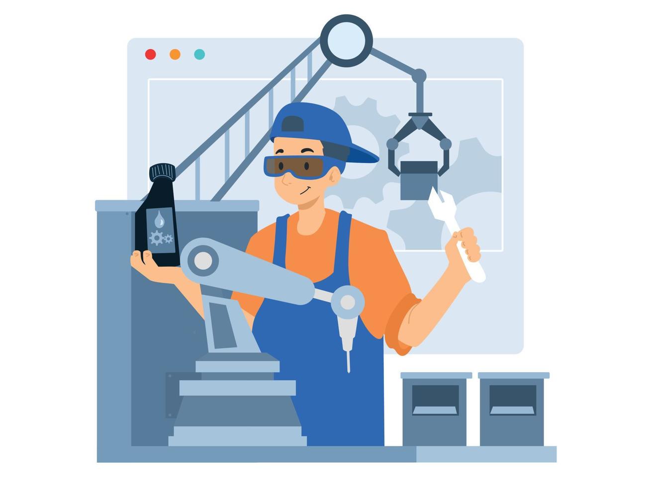 reparatie systeem illustratie vector