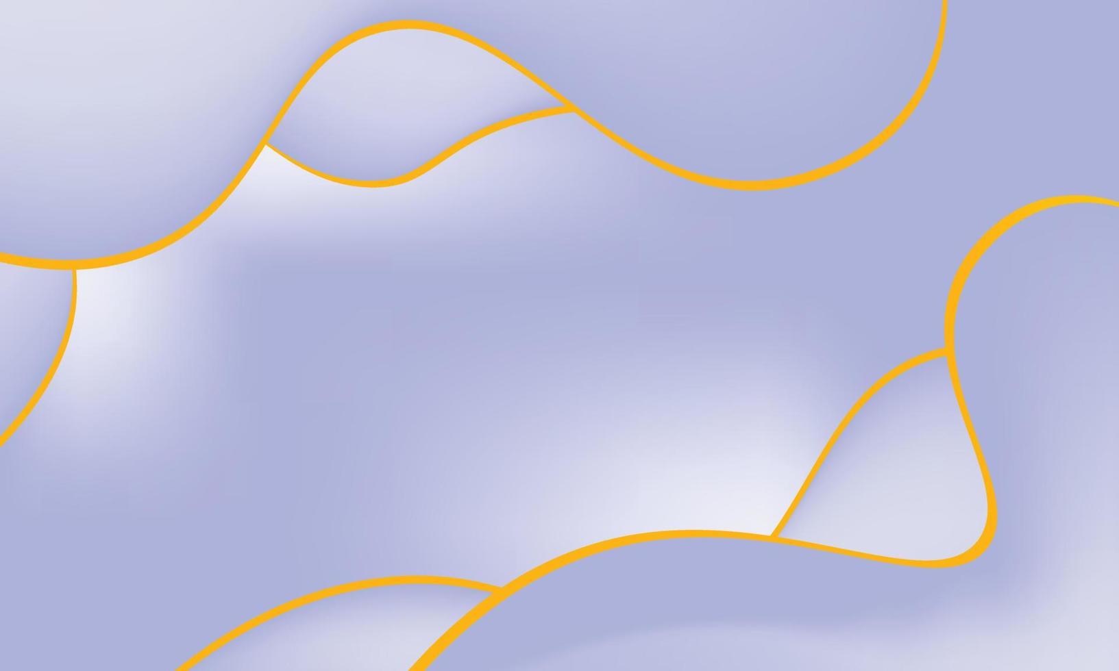 grijze achtergrond met abstracte grijze golfvorm met gouden strepen. vector