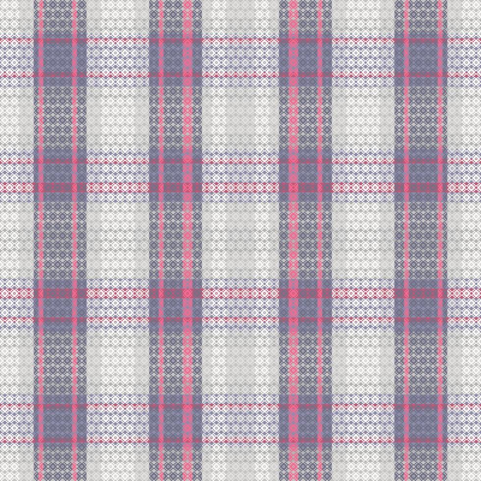 tartan geruite patroon met textuur en retro kleur. vector